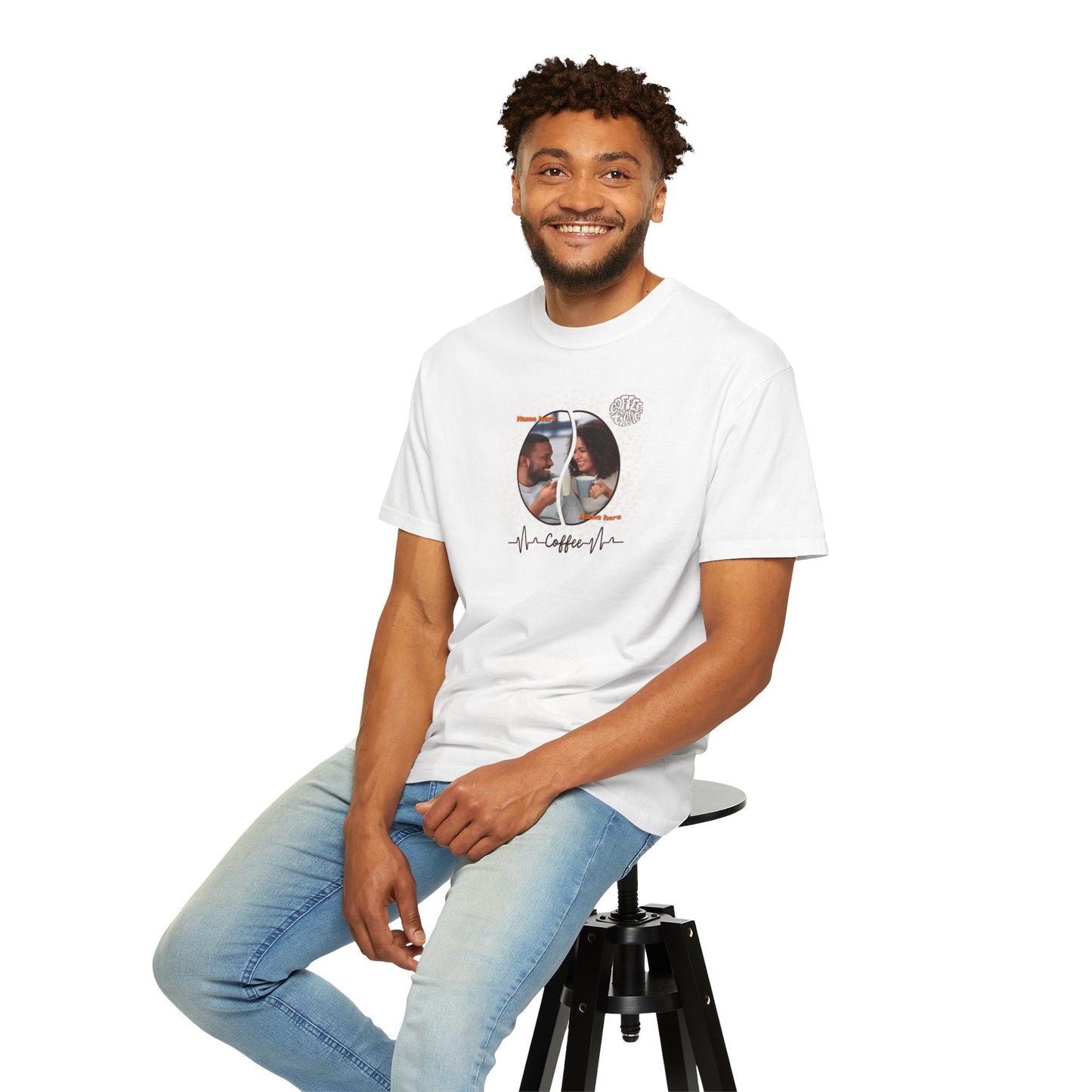 Our Coffee, Our Story – Personalized T-Shirt for Coffee Lovers