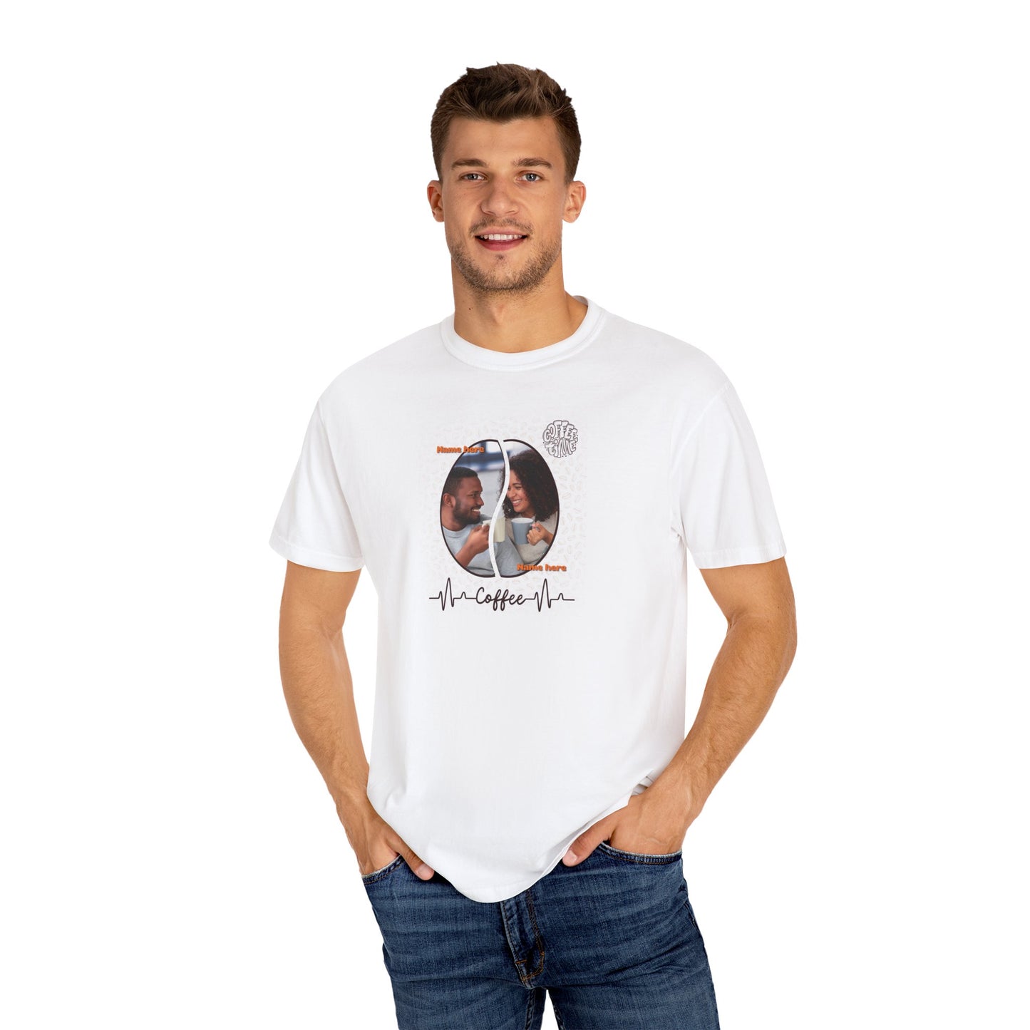 Our Coffee, Our Story – Personalized T-Shirt for Coffee Lovers